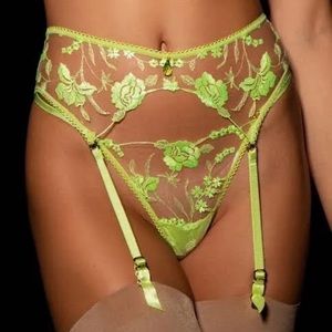 Honey Birdette Whitney Green Suspender. Size Small. New with tags.